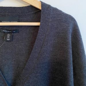 NEW grey wool cardigan For winter warmth!